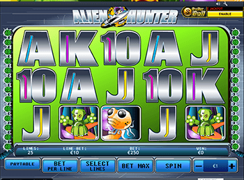 Игровые автоматы в онлайн казино Alien Hunter
